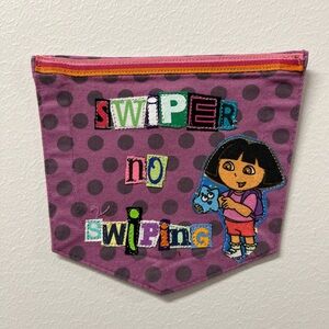 Swiper no swiping art collage patch